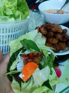 A picture of Hanoi Grilled Pork with Vermicelli.