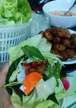 Hình của món Bún chả Hà Nội thịt thơm mềm ngọt#buasangviet.