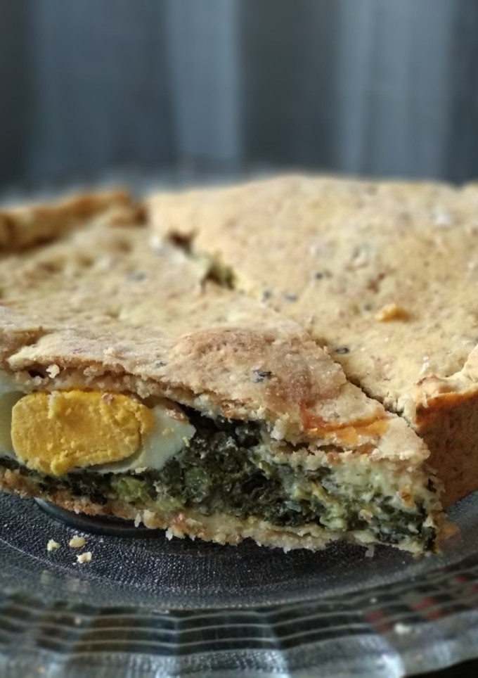 Una foto de Pascualina con masa Integral
