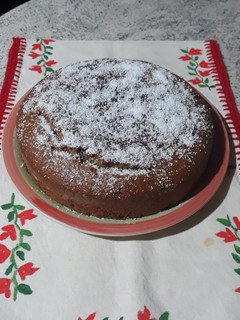 Una foto de Torta de banana y dulce de leche en licuadora 😋