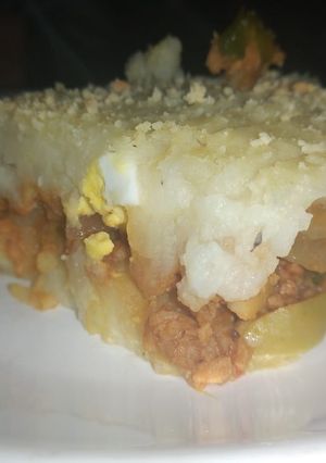 Una foto de Pastel de papas veggie/vegan 💚