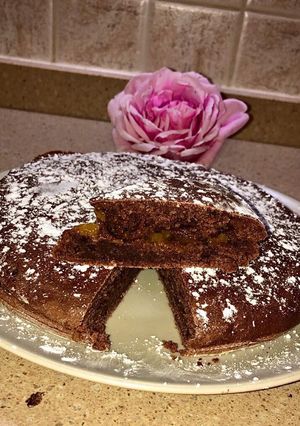 Foto di Vegan-sacher rivisitata🍯🍫🥧🍑 con marmellata di pesche fatta da me