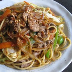 Yakiniku Spaghetti A picture of Yakiniku Spaghetti.