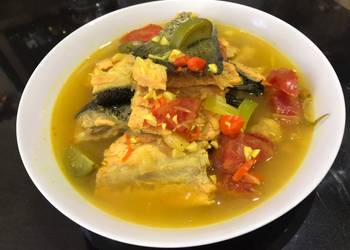 Mudah Cepat Memasak Soup Tulang Trout (atau Salmon) Ala Rumahan