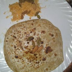 A picture of Jaggery parantha.