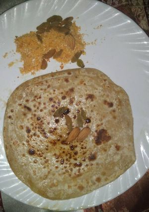 A picture of Jaggery parantha.