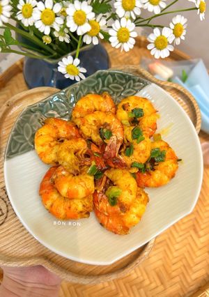 Hình của món Tôm Kho Cà Ri.