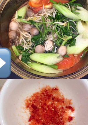 Hình của món Canh chua chay.