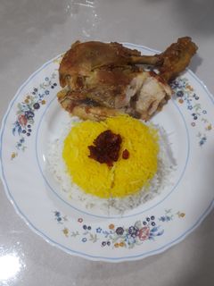 عکسی از دستور زرشک پلو با مرغ
