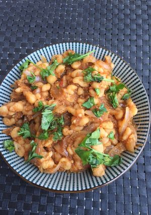 A picture of Boondi ki sabji.
