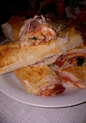 Pizzás rétes recept fotója