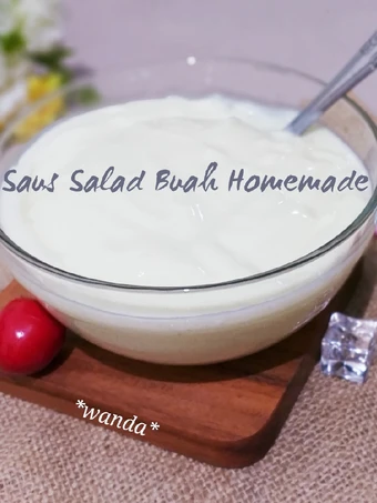 Cara Mudah Menyiapkan Resep Saus Salad Buah lumer Homemade (tanpa mayonaise, SKM &amp; yogurt) yang Enak Banget Anti Ribet, Bisa Manjain Lidah