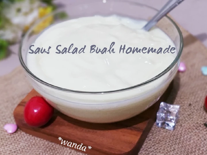 Langkah Gampang Membikin Resep Saus Salad Buah lumer Homemade (tanpa mayonaise, SKM &amp;amp; yogurt) yang  Bikin Ketagihan Anti Ribet, Mantap