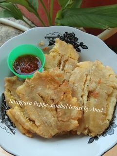 Foto resep Sanggara peppe' sambel terasi (pisang geprek)