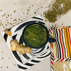 A picture of Green moong soup.