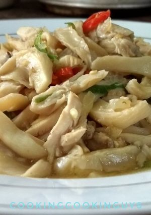Foto resep Jamur Tiram Ayam Suwir