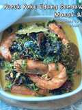 Pucuk Paku, Udang & Cendawan Hitam Masak Ala Padang