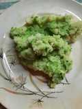 Puré verde cremoso