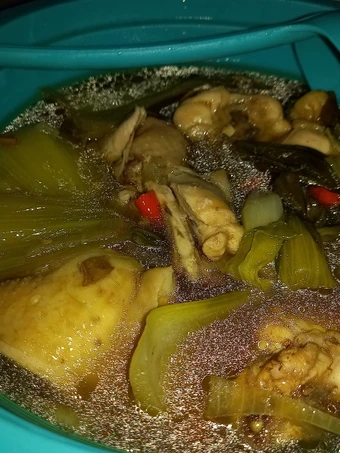 Recipe Menu Diet : Pokcoy ayam Kukus the Can Spoil the Tongue Makes you drool