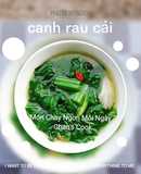 Canh rau cải cay chay