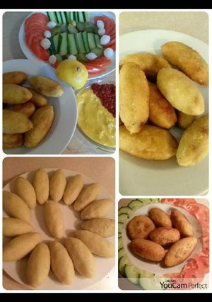 A picture of Kibbeh with Rice (Kibbeh Halab).