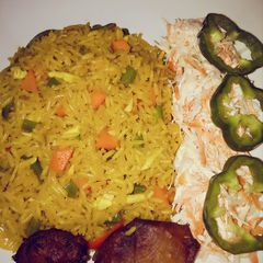 A picture of Coconut fried rice.