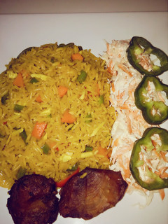 A picture of Coconut fried rice.