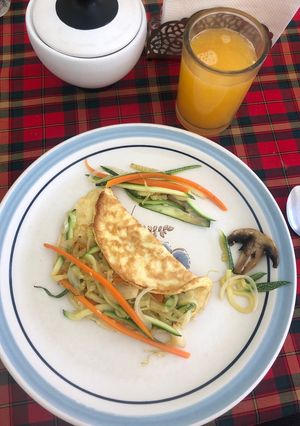 Una foto de Omelette con verduras 🍳