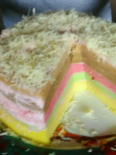 Foto resep Rainbow cake kukus