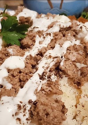 صورة لوصفة فتة اللبن