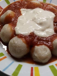 Una foto de Ñoquis rellenos con muzzarella