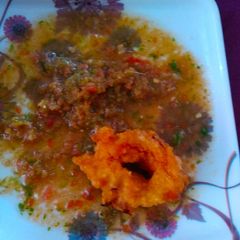 A picture of Raw Tomato chutney.