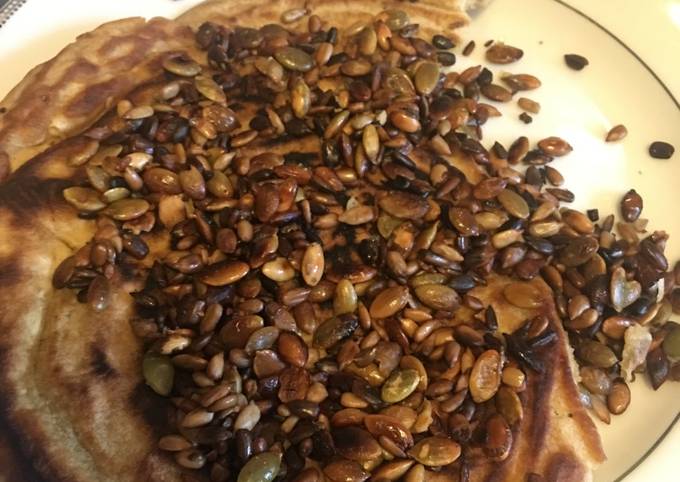 Seeded quick flat bread (cook 5min)