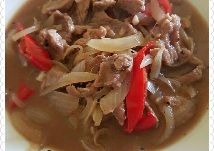 Simple Blackpepper beef (sapi lada hitam)