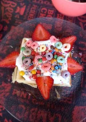 Una foto de Waffles dulces 🧇