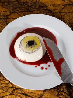 Une photo de Œil sanglant panna cotta