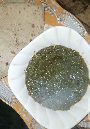 A picture of Saag with easy recipe.