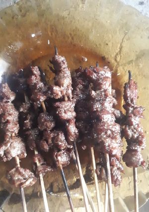 Foto resep Sate Sapi Bumbu Sederhana