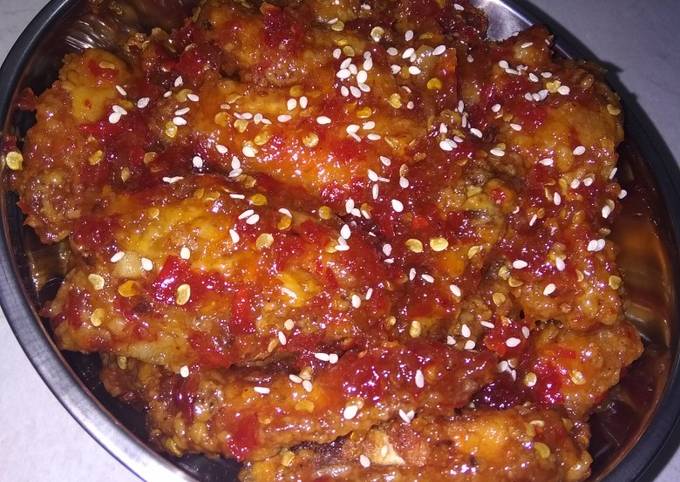 Chicken wings caramel