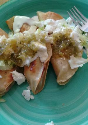 A picture of Potato and Tuna Quesadillas.