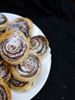 Csupa csokis csiga recept fotója