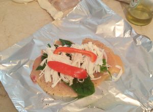 Foto principal de Pechuga empapelada con espinacas y queso oaxaca
