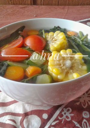 Foto resep Sayur Bening Lontop (Tips agar sayur warnanya menarik)