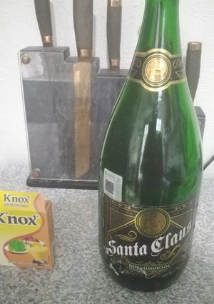 Una foto de Gelatina de sidra