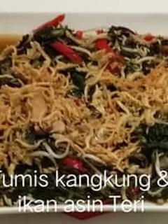 Foto resep Tumis kangkung ikan asin teri