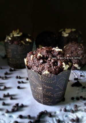Foto resep Muffin pisang coklat almond