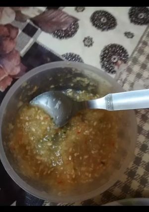 A picture of Kachri ki chutney.