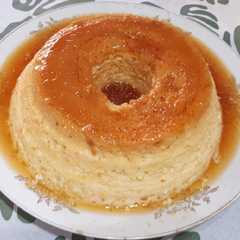 Una foto de Flan casero