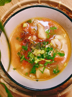 Hình của món Canh Cá Thầy Tu (Monkfish) Nấu Thơm & Cà Chua.