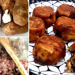 A picture of Wagyu Ground Beef Papas Rellenas (Stuffed Potatoes).